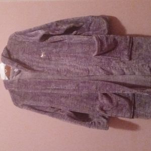 Pink gray house coat size XS soft material